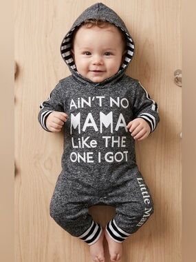 🚨”Ain't No Mama Like The One I Got” Hooded Baby Set